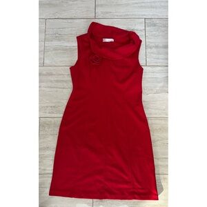 Esmeralda Elegant Red Sleeveless Dress- US 12